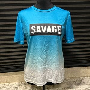 Seven Oaks Boys Short‎ Sleeve Graphic Performance Shirt Size Large 14/16